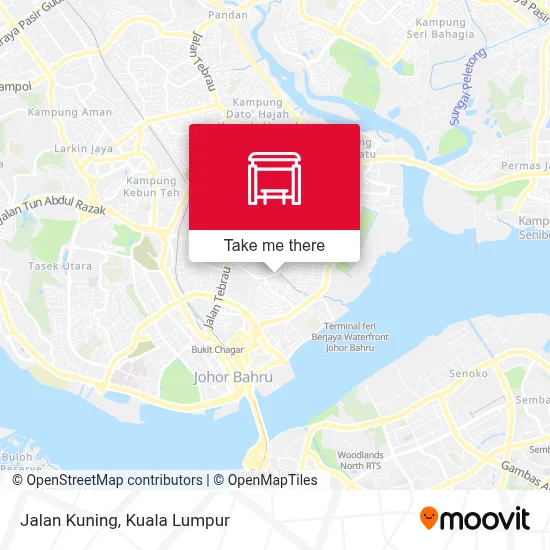 Jalan Kuning map