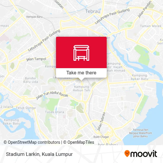 Stadium Larkin map