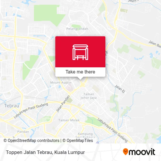 Toppen Jalan Tebrau map