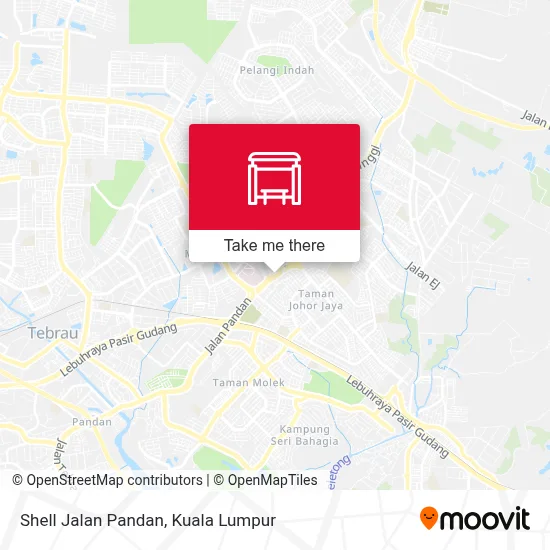 Shell Jalan Pandan map