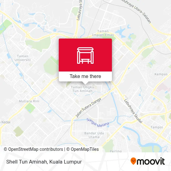 Shell Tun Aminah map