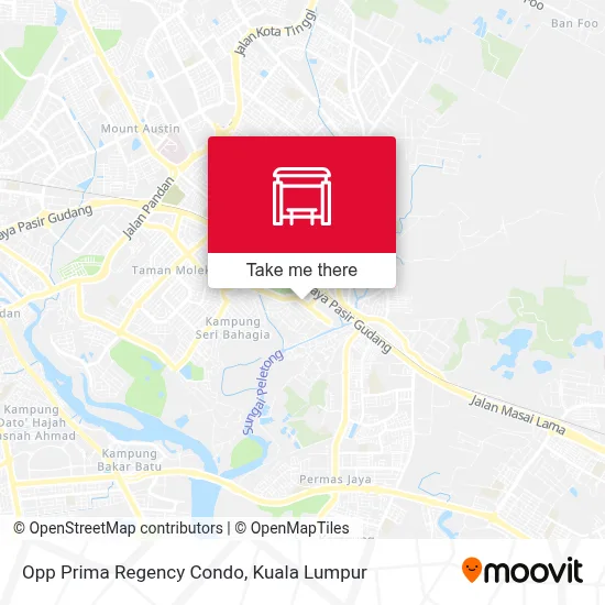 Opp Prima Regency Condo map