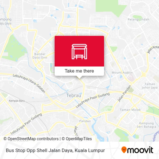 Bus Stop Opp Shell Jalan Daya map