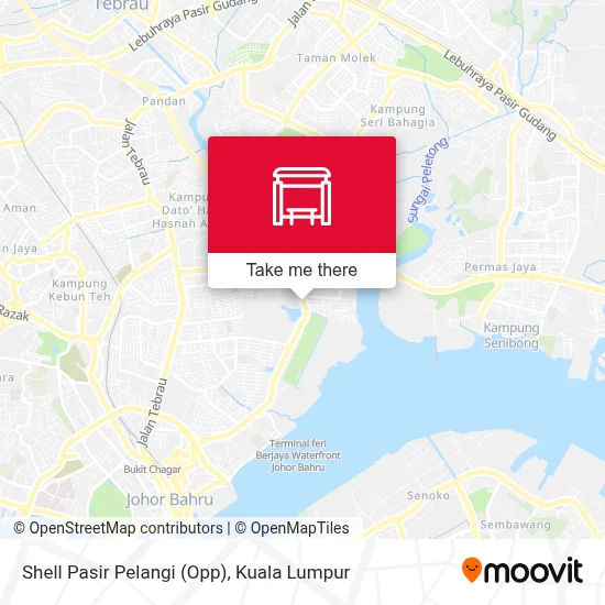 Shell Pasir Pelangi (Opp) map