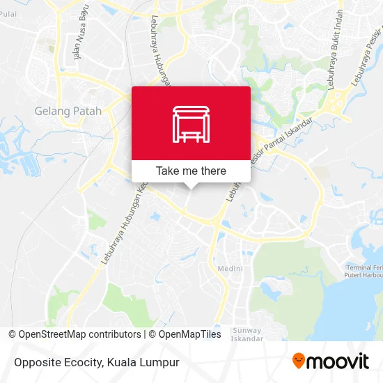 Opposite Ecocity map