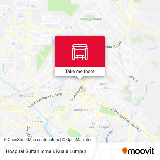 Hospital Sultan Ismail map
