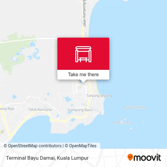 Terminal Bayu Damai map