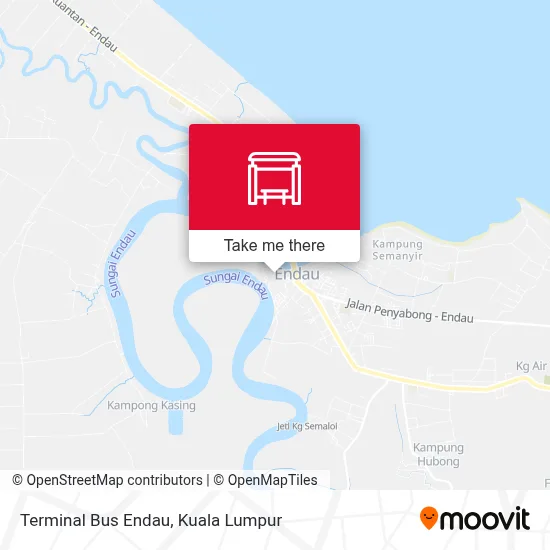 Terminal Bus Endau map