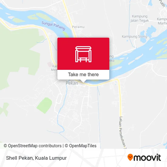 Shell Pekan map