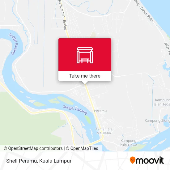 Shell Peramu map