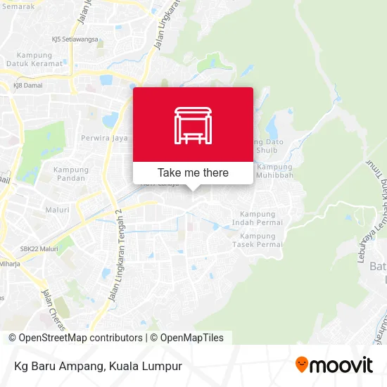 Kg Baru Ampang map