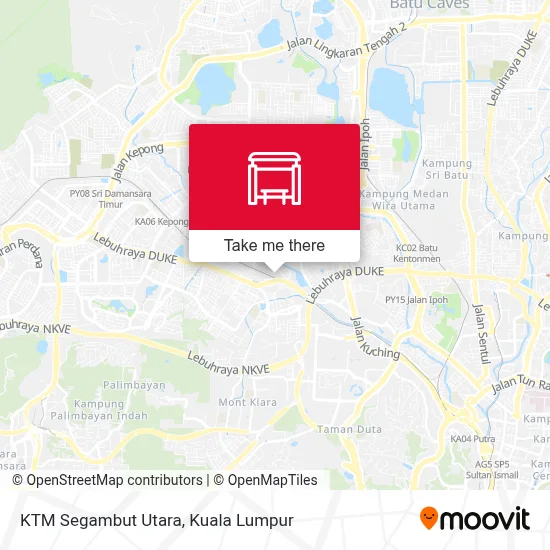 KTM Segambut Utara map
