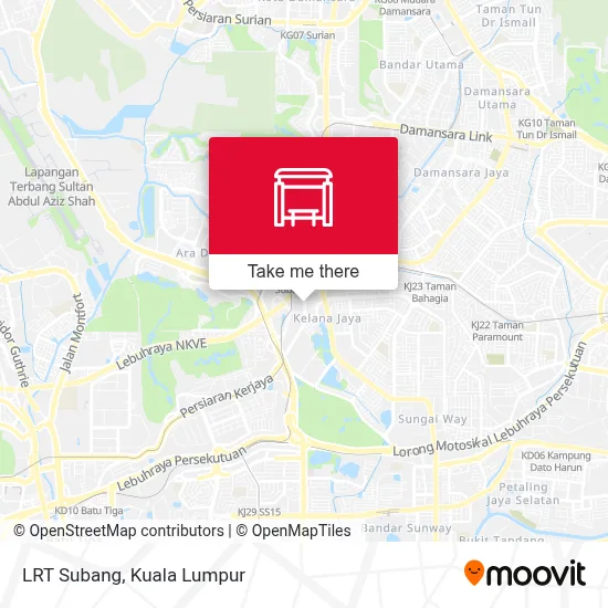 LRT Subang map