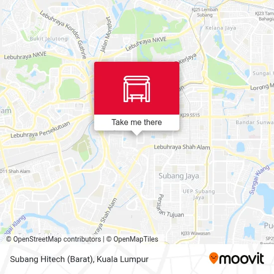 Subang Hitech (Barat) map