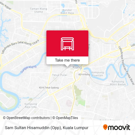 Sam Sultan Hisamuddin (Opp) map
