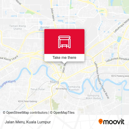 Jalan Meru map