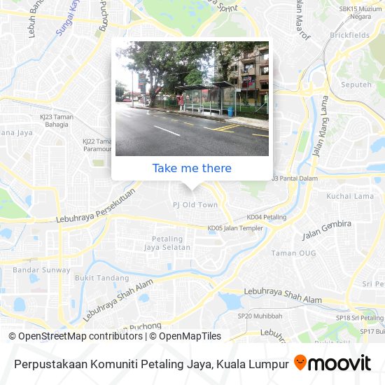 Peta Perpustakaan Komuniti Petaling Jaya