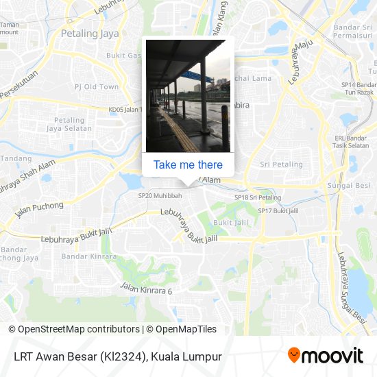 Peta LRT Awan Besar (Kl2324)
