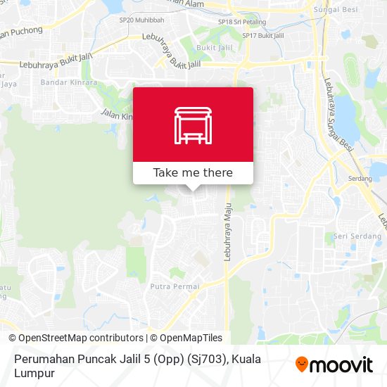 Peta Perumahan Puncak Jalil 5 (Opp) (Sj703)