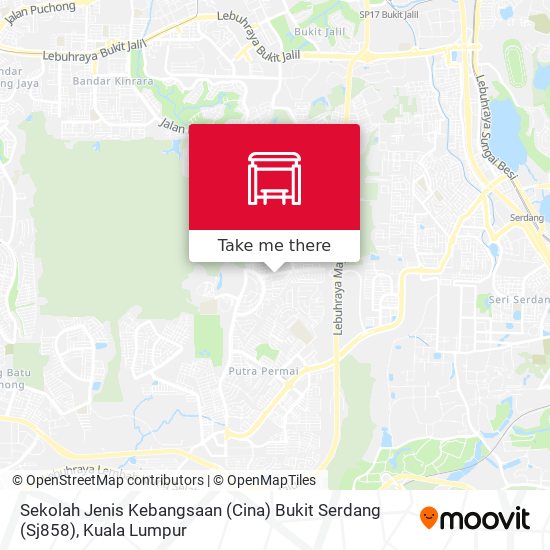 Peta Sekolah Jenis Kebangsaan (Cina) Bukit Serdang (Sj858)