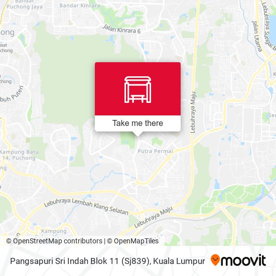 Peta Pangsapuri Sri Indah Blok 11 (Sj839)