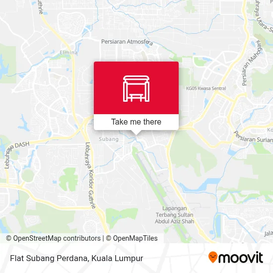 Flat Subang Perdana map