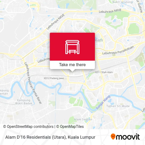 Alam D'16 Residentials (Utara) map