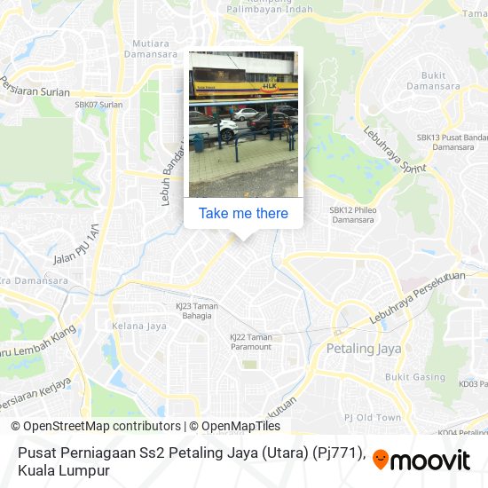 Peta Pusat Perniagaan Ss2 Petaling Jaya (Utara) (Pj771)