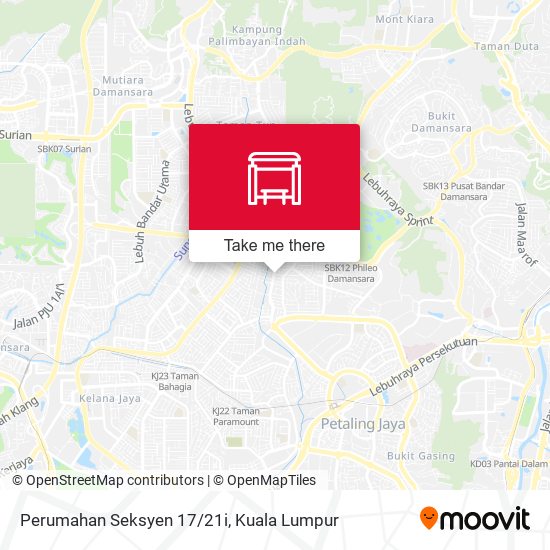 Perumahan Seksyen 17/21i map