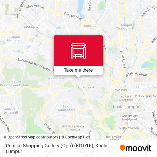 Peta Publika Shopping Gallery (Opp) (Kl1016)