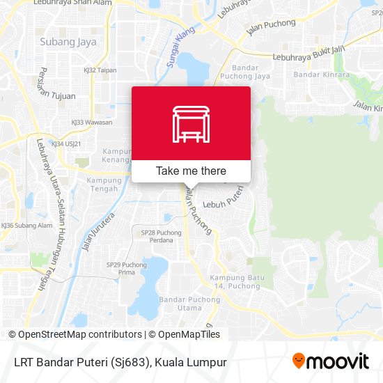 LRT Bandar Puteri (Sj683) map