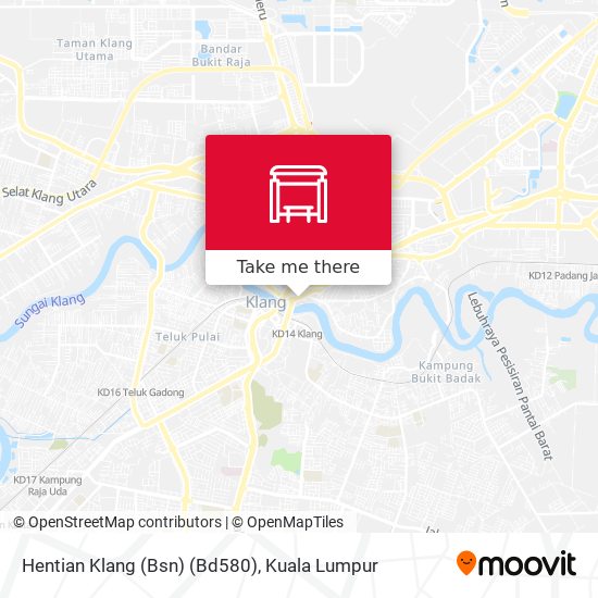 Peta Hentian Klang (Bsn) (Bd580)