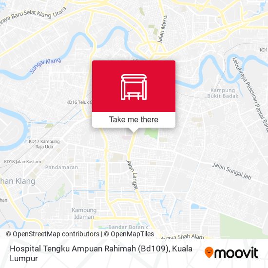 Hospital Tengku Ampuan Rahimah (Bd109) map