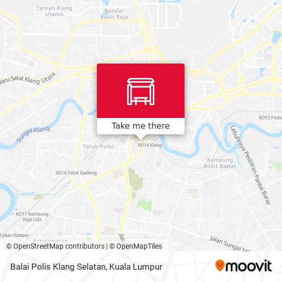 如何坐公交或火车去kuala Lumpur的balai Polis Klang Selatan