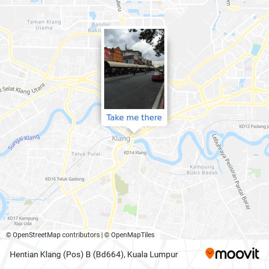 Peta Hentian Klang (Pos) B (Bd664)