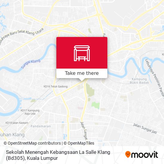 Peta Sekolah Menengah Kebangsaan La Salle Klang (Bd305)
