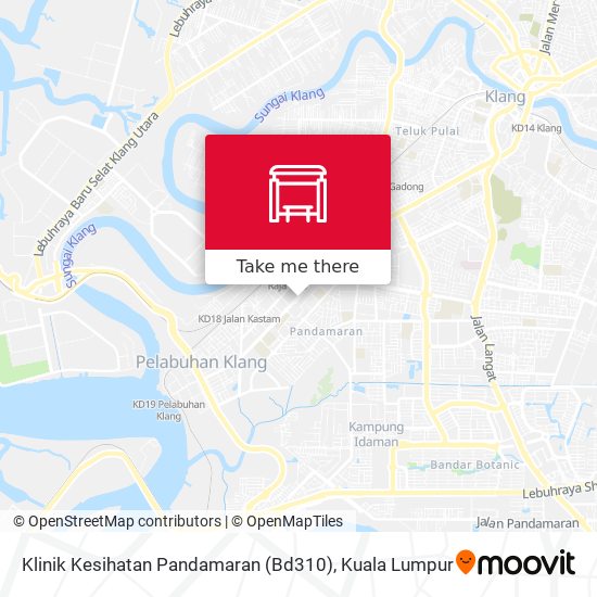 Klinik Kesihatan Pandamaran (Bd310) map