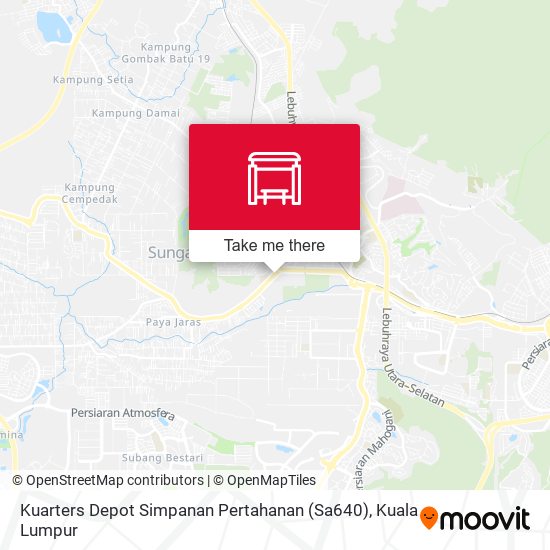 Kuarters Depot Simpanan Pertahanan (Sa640) map