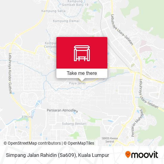 Peta Simpang Jalan Rahidin (Sa609)