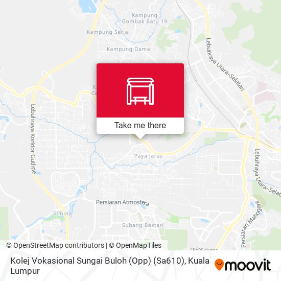 Kolej Vokasional Sungai Buloh (Opp) (Sa610) map