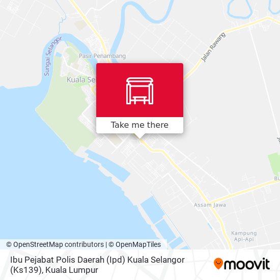Peta Ibu Pejabat Polis Daerah (Ipd) Kuala Selangor (Ks139)