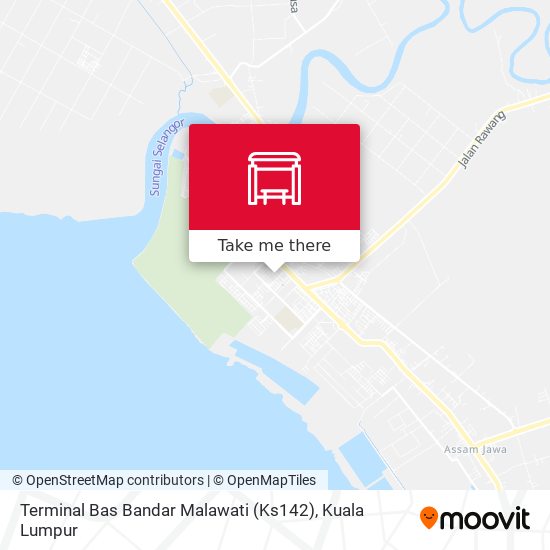 Terminal Bas Bandar Malawati (Ks142) map