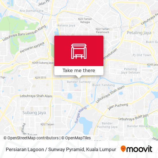 Persiaran Lagoon / Sunway Pyramid map