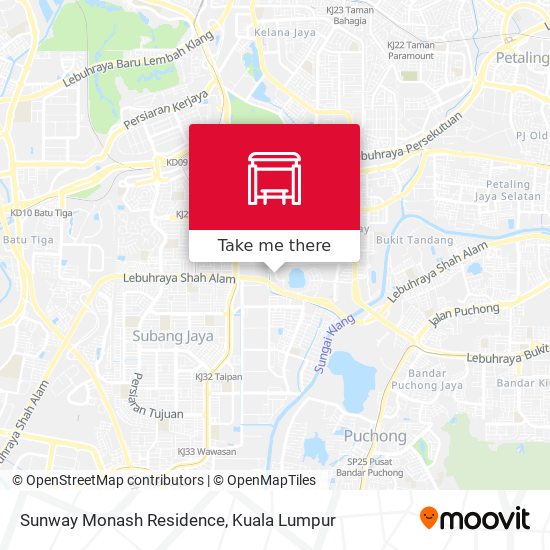 Sunway Monash Residence map