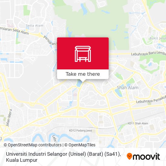 Peta Universiti Industri Selangor (Unisel) (Barat) (Sa41)