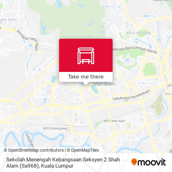 Sekolah Menengah Kebangsaan Seksyen 2 Shah Alam (Sa968) map