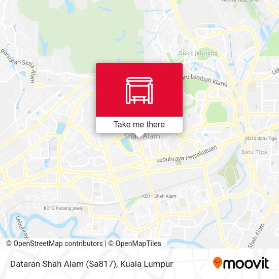 Dataran Shah Alam (Sa817) map