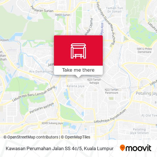 Kawasan Perumahan Jalan SS 4c / 5 map