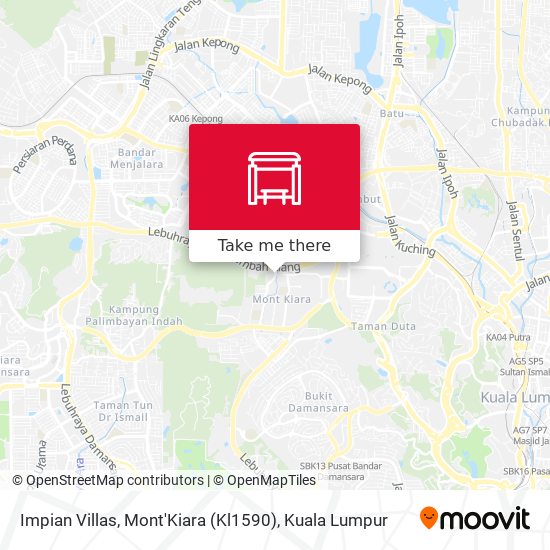 Impian Villas, Mont'Kiara (Kl1590) map