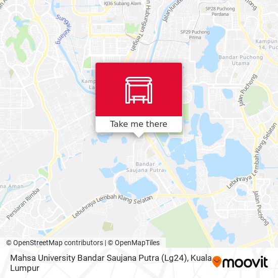 Mahsa University Bandar Saujana Putra (Lg24) map